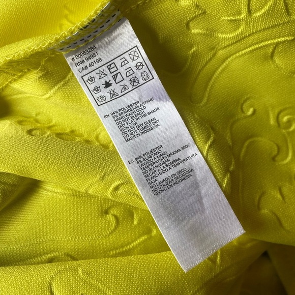 Highlighter Yellow Neon Sleeveless Skater Dress - Picture 9 of 9